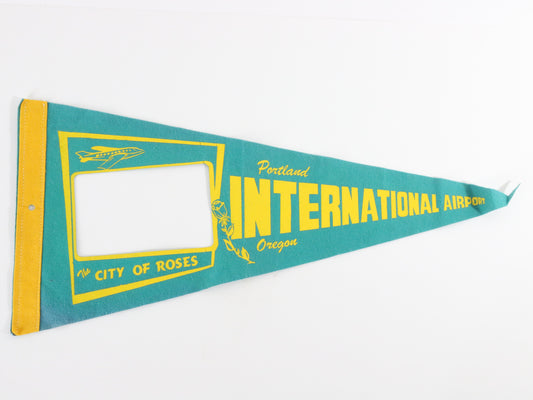 Portland Oregon Airport Vintage Felt Flag Pennant