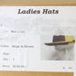 Borsalino Italian Fancy Boutique Ladies Beige Burgundy 2 Tone Felt Hat Size: M