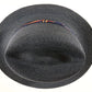 Vintage Biltmore Mens Classic Navy Blue Straw Milan Fedora 6 5/8 53cm