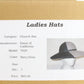 Sonni of California Ladies Navy Blue and Gray Wool Felt Boutique Hat 6 3/4 54cm