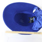 Sonni of California Ladies Royal Blue Wool Felt Hat W/ Ribbon 6 5/8 53cm