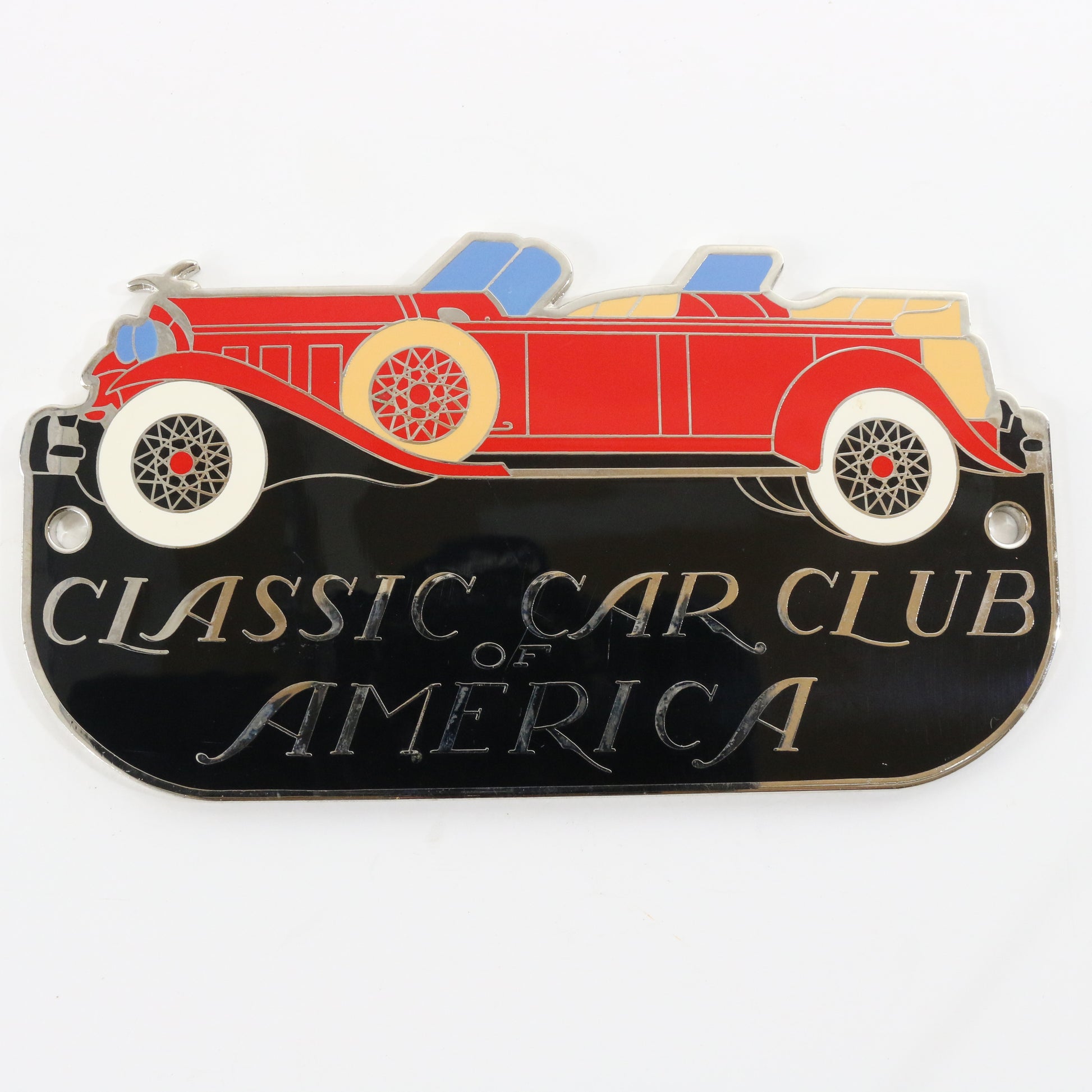 Classic Car Club Of America Enamel Vintage 1950s Automobile Emblem Badge