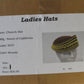 Sonni of California Ladies Brandy Brown Felt Hat W/ Gold Cord 6 7/8 55cm