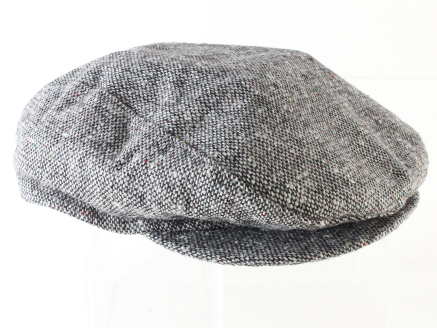 Bee Hats Mens Gray Scally Cap Ivy Cap W/ Red Interior XL