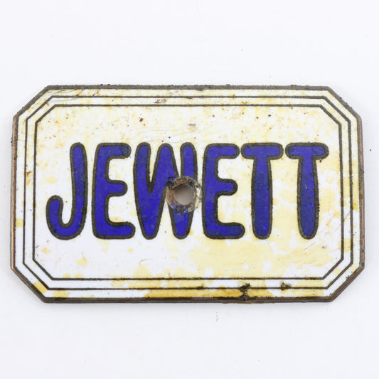 Jewett 1920s Era Metal Automobile Emblem Radiator Badge