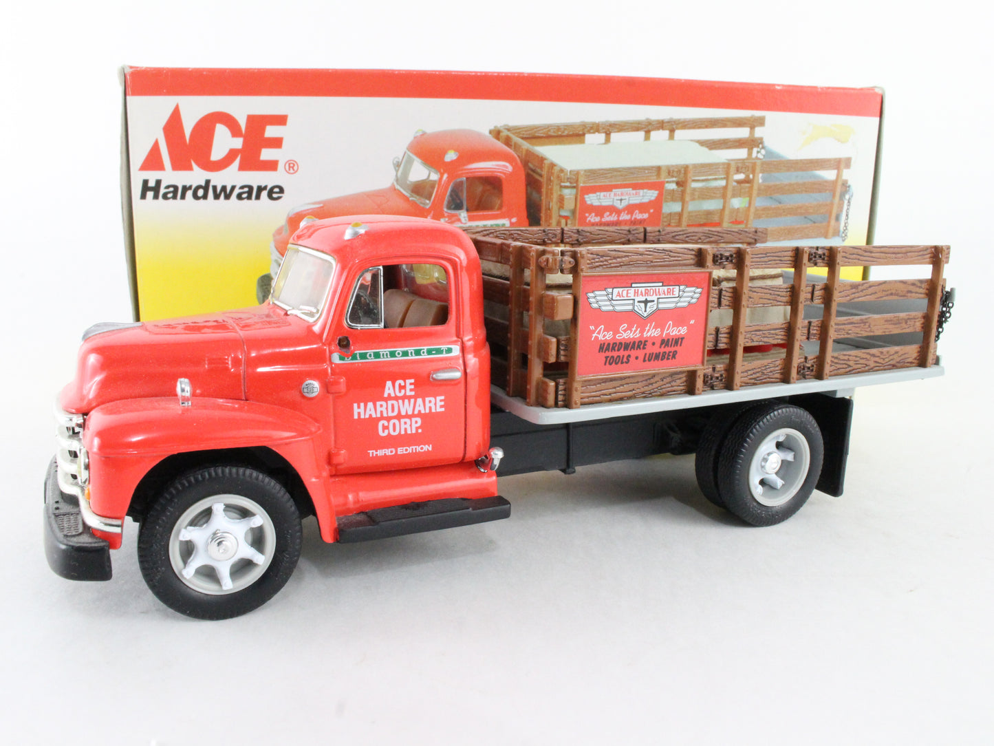 1955 Diamond-T Stake Truck Ace Hardware First Gear 1:34 Scale Model 18-2254