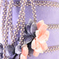 Shellie Mcdowell New York Ladies Lavendar Felt Boutique Hat W/ Flowers 7 56cm
