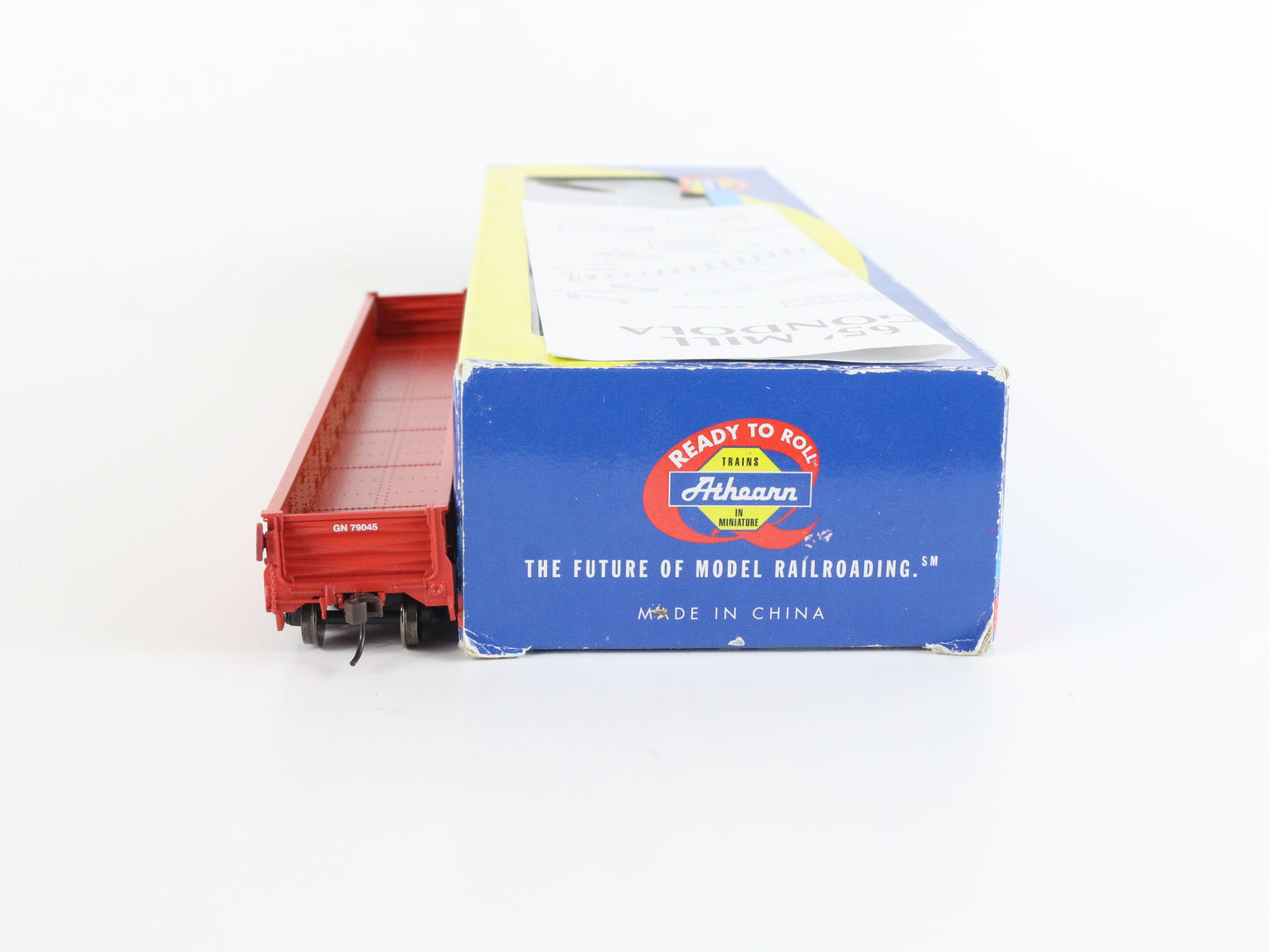 Great Northern GN 79045 65' Red Mill Gondola Car Athearn HO Model Train 93621