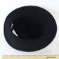 Miss Bierner Ladies Black Wool Felt Boutique Hat W/ Band 7 1/4 58cm