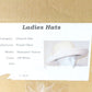 Frank Olive New York Ladies Boutique Off White Felt Hat W/ Band 7 56cm