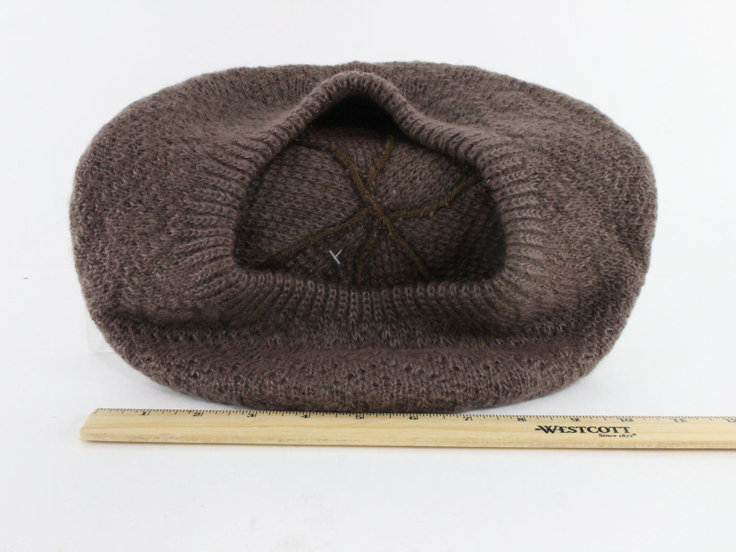 Edgeston Brown Knit Ladies Boutique Hat Wool Stretch Band Beret Style?