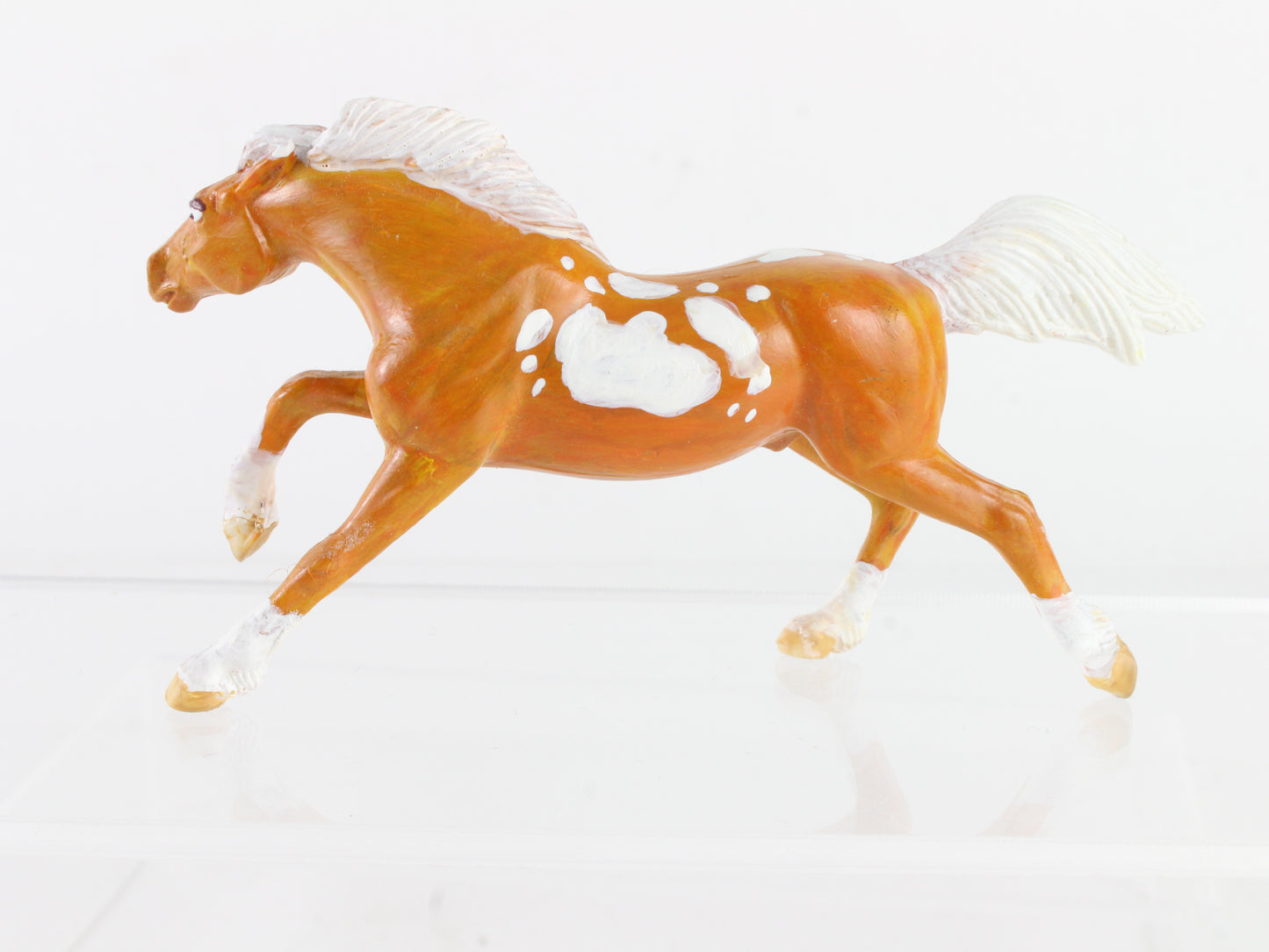 Custom Painted Brown And White Mustang G3 Breyer #5625 Stablemates