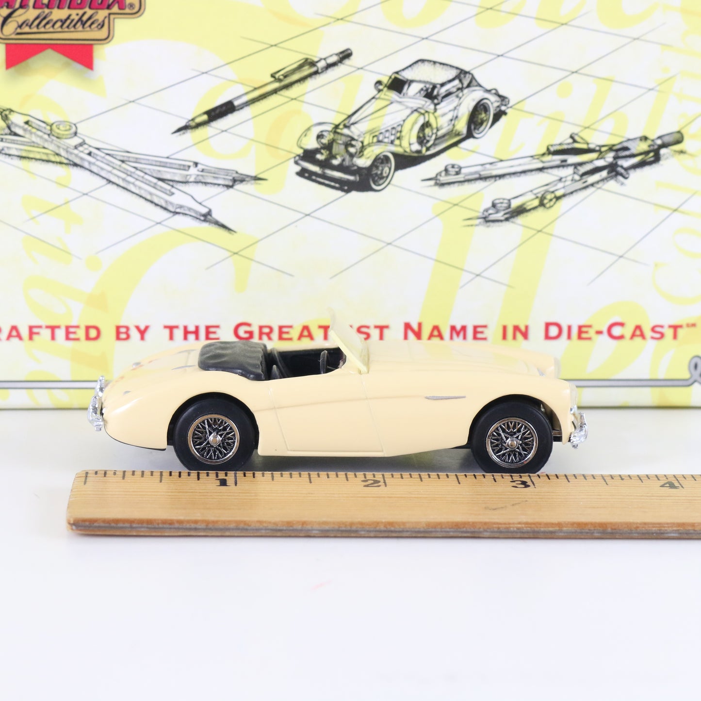 1956 Austin Healey Tan British Sports Cars Dinky Matchbox 1:43 Dybo4-m