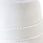 Frank Olive New York Ladies Boutique Off White Felt Hat W/ Band 7 56cm