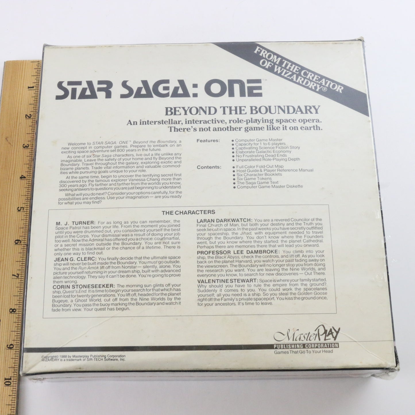 Star Sage One: Beyond The Boundary Master Play Apple II 2 Video Game SEALED