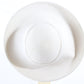 George Zamaul New York Ladies Boutique White Felt Hat W/ Rhinestones 7 56cm