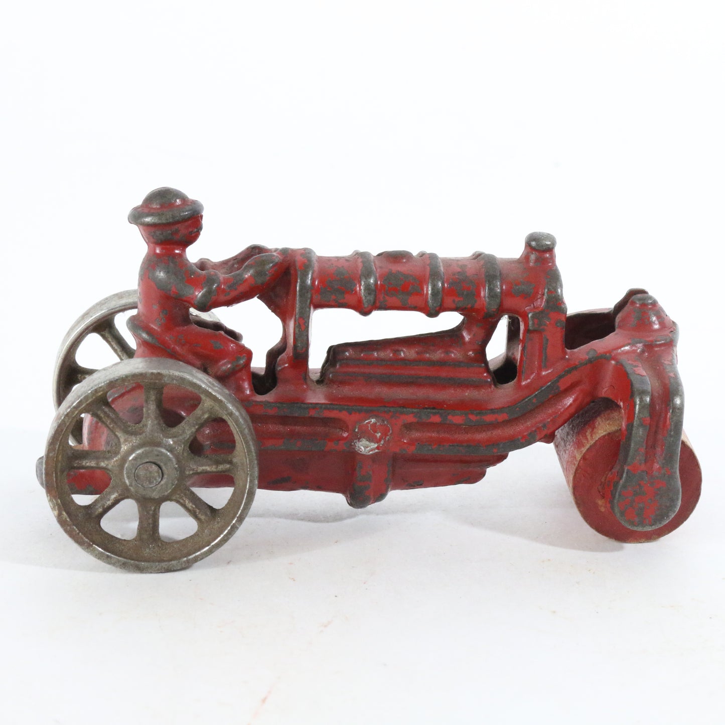 1920S ERA Cast Iron Toy Fordson Farm Tractor With Road Roller Front End AC Williams