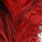 George Zamaul New York Ladies Cherry Red Boutique Hat W/ Feathers 7 56cm