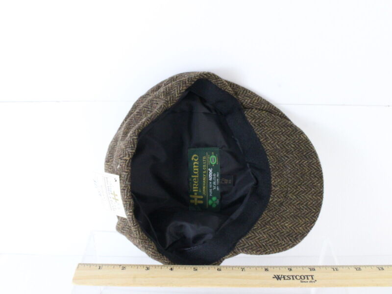 John Hanley & Co Ltd Mens Brown Wool Ivy Cap MULTIPLE SIZES