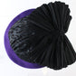 Chapeau Creations Ladies Purple Wool Felt Hat W/ Black Bow 6 7/8 55cm