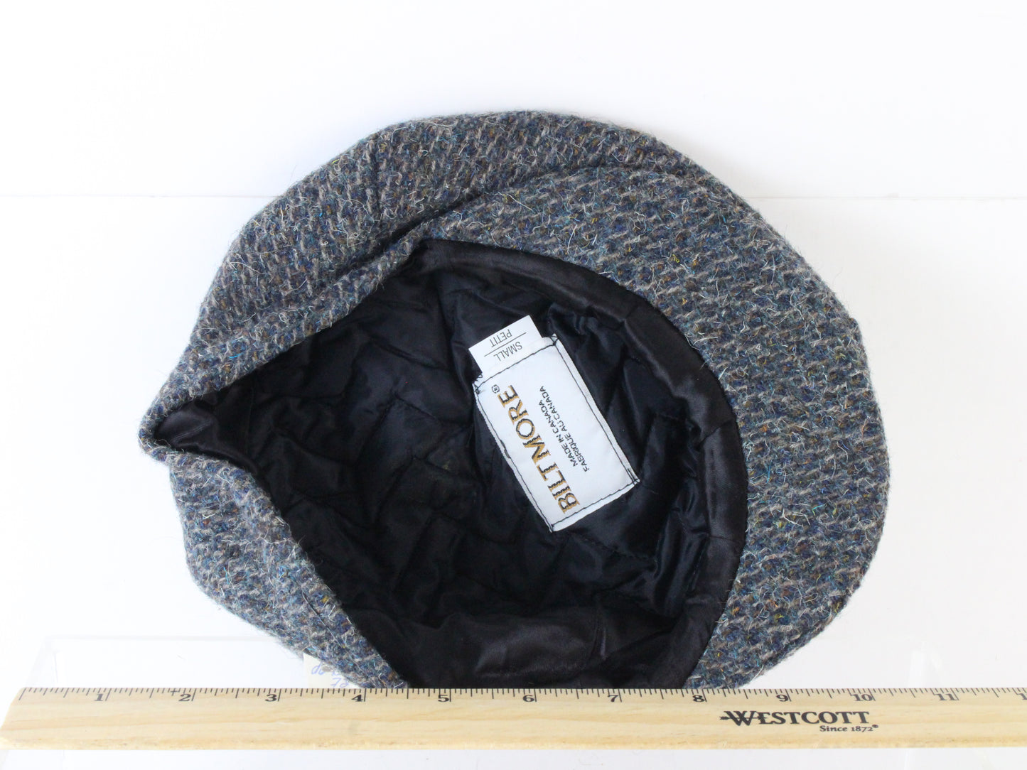 Biltmore Mens Blue Grey Mix Scally Cap Wool Newsboy Ivy Cap MULTIPLE SIZES