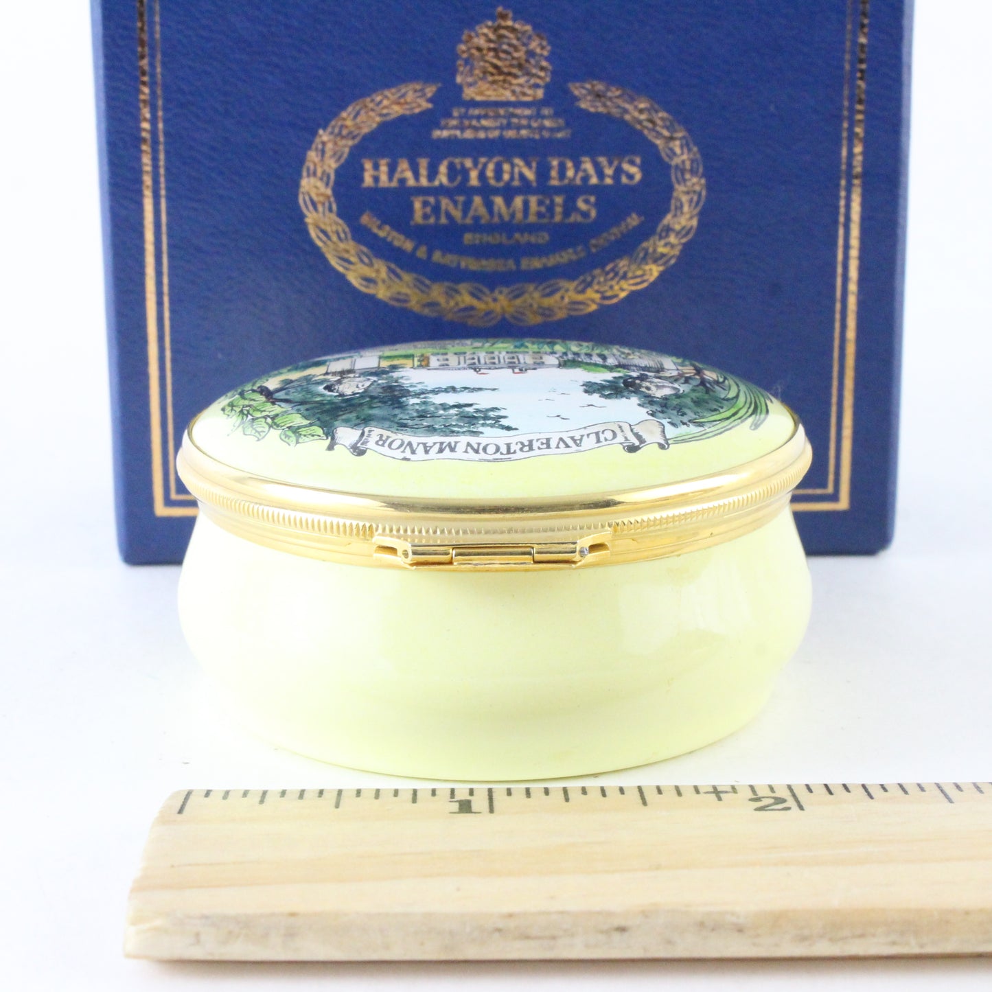 Halcyon Days Enamel Box Claverton Manor American Museum Bath 20th Anniversary