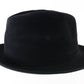 Dobbs Mens Classic Black Felt Fedora W/ Feathers and Pin MULTIPLE SIZES