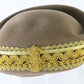 Sonni Of California Ladies Boutique Camel Tan And Gold Felt Cap 6 7/8 55cm