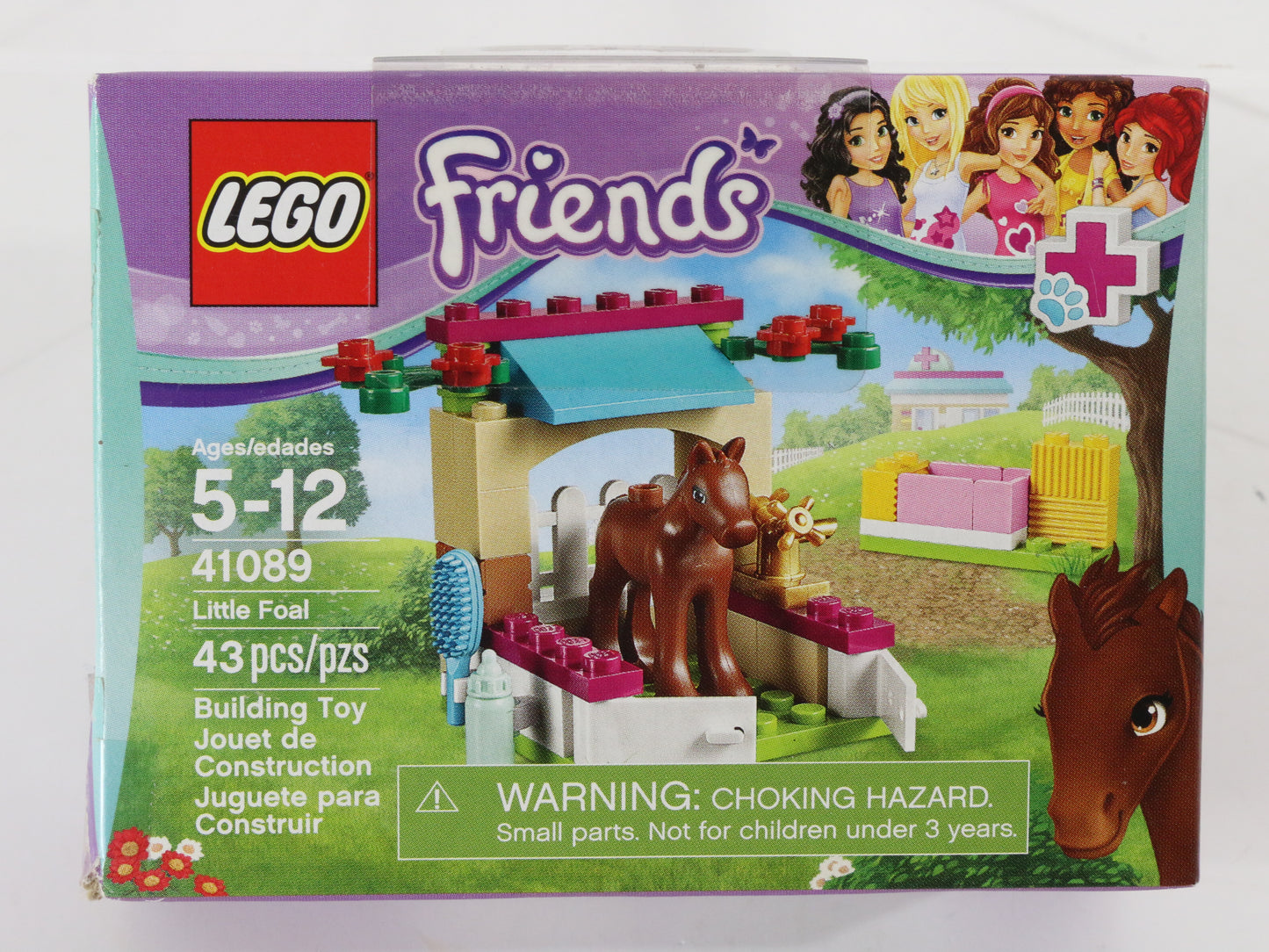 Lego Friends Little Foal Mostly Built Set 41089 W/ Box & Instructions