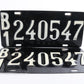 Set Of 2 Buenos Aires Argentina License Plates B1 240547 Vintage Metal