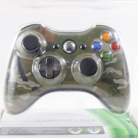 Green Camouflage Special Edition Xbox 360 Wireless Controller Unopened