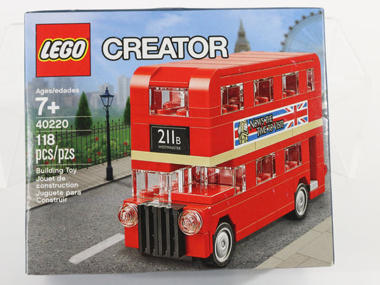 Lego Creator Double Decker Westminister Bus Built 40220 + Box Instructions