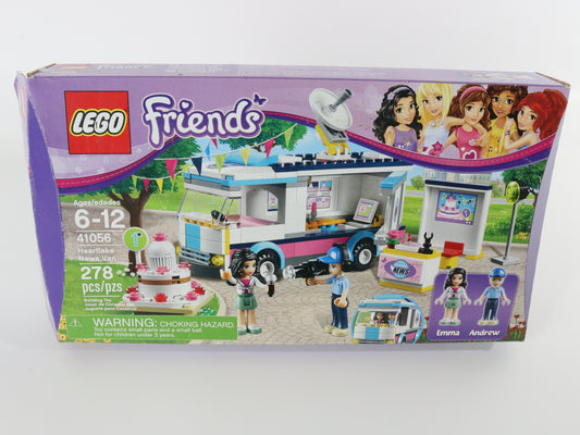 Lego Friends Heartlake News Van Partly Built Set 41056 W/ Box & Instructions