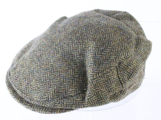 John Hanley & Co Ltd Mens Olive PURE Wool NEWSBOY Ivy Cap MULTIPLE SIZES