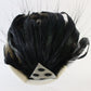 Sonni of California Ladies White and Black Wool Felt Hat W/ Feathers 7 1/8 57cm