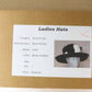 Peter Bettley Ladies Black Wool Felt Hat W/ Cowprint Band 7 1/8 57cm