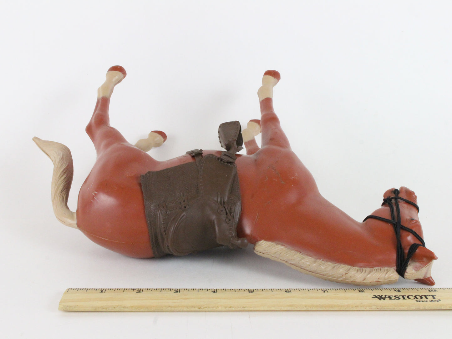 Vintage Louis Marx Johnny West Horse Sorrel Pancho W/ Saddle