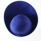 George Zamaul Couture Ladies Royal Blue Felt Hat W/ Rhinestones 7 56cm