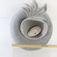 George Zamaul Couture Ladies Light Gray Felt Hat W/ Rhinestones 7 1/8 57cm