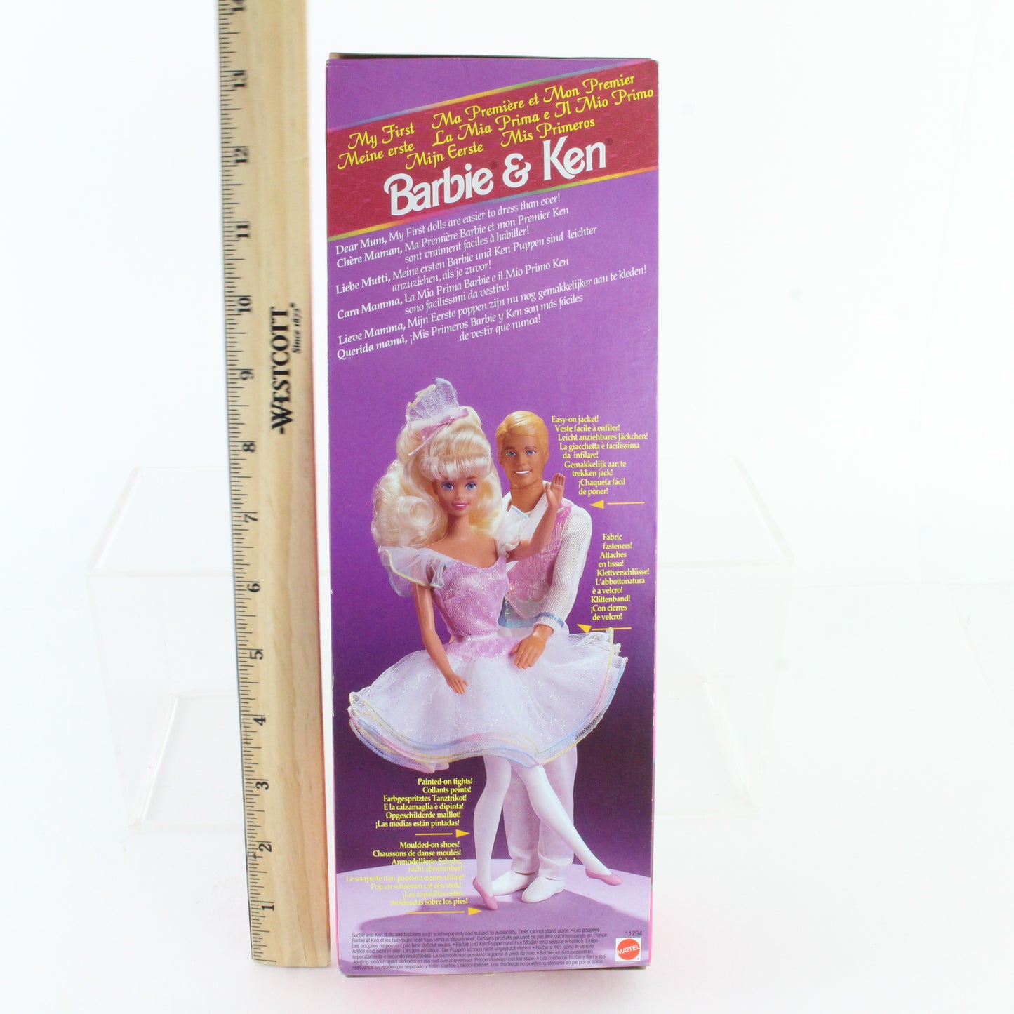 My First Barbie Blonde W/ Purple Outfit 1193 Mattel 11294 Foreign Release