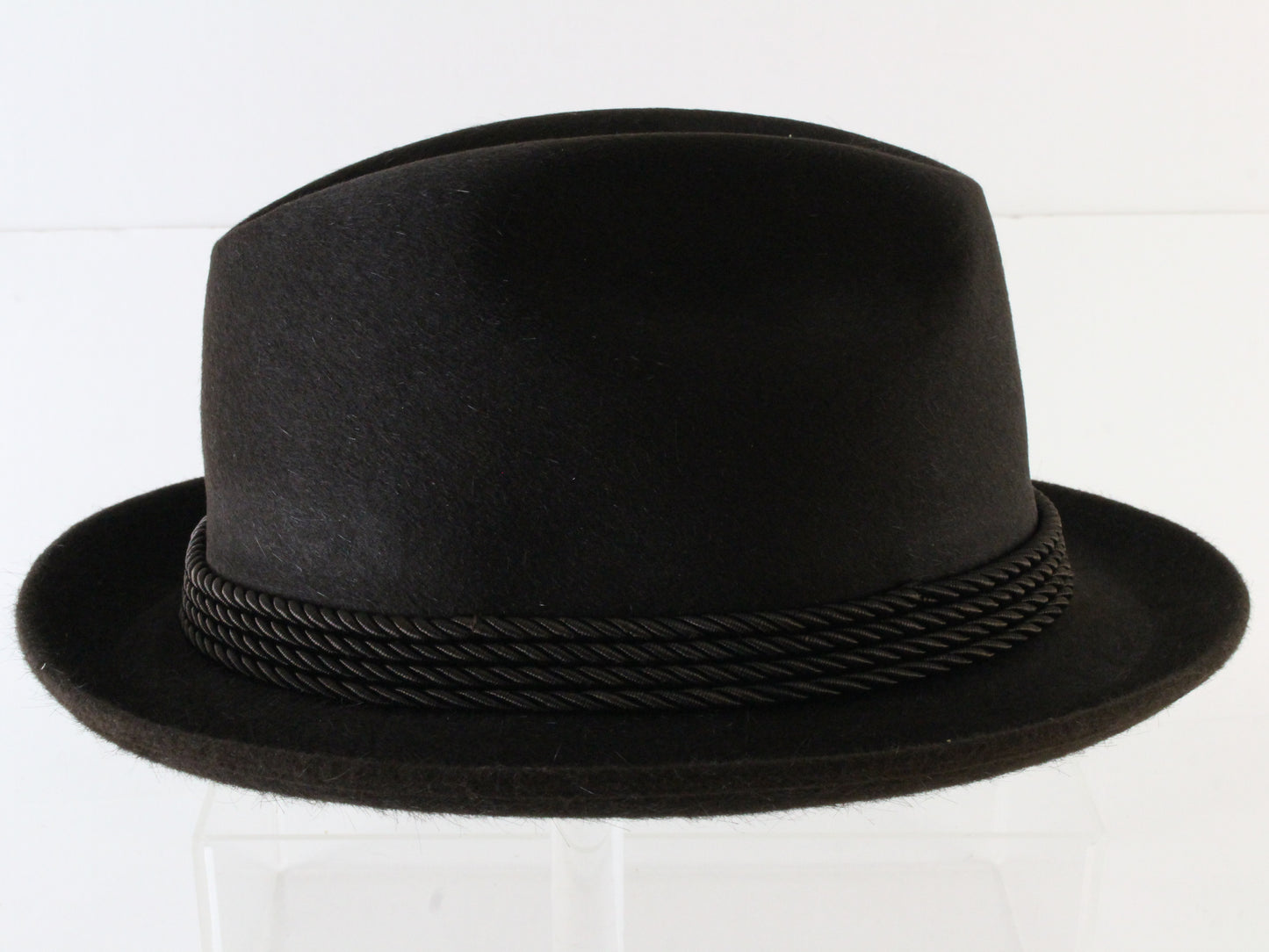 Royal Biltmore Gregory Mens Black Oak Brown Felt Fedora MULTIPLE SIZES