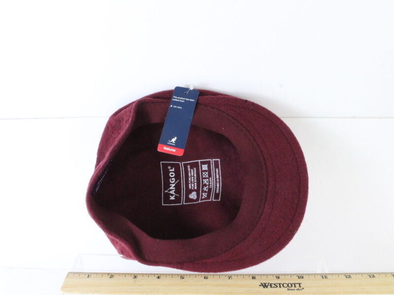 Kangol Mens Red 100% Wool Felt Ivy Cap MULTIPLE SIZES