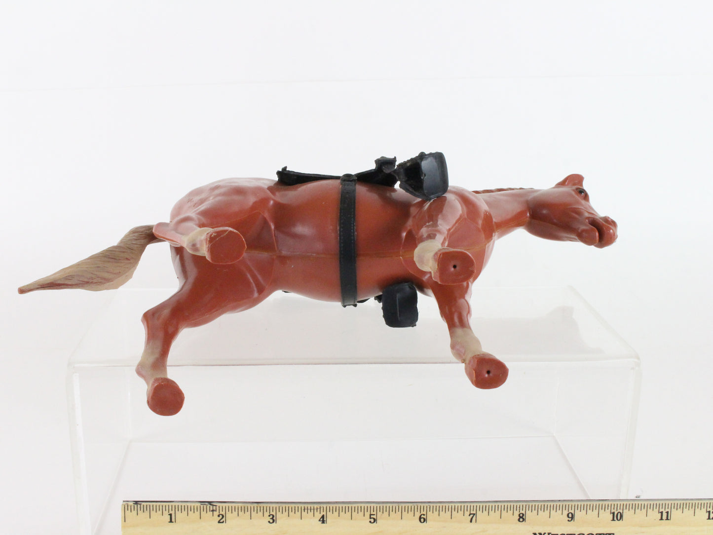 Vintage Louis Marx Johnny West Horse Pony Soreel Pancho W/ Saddle