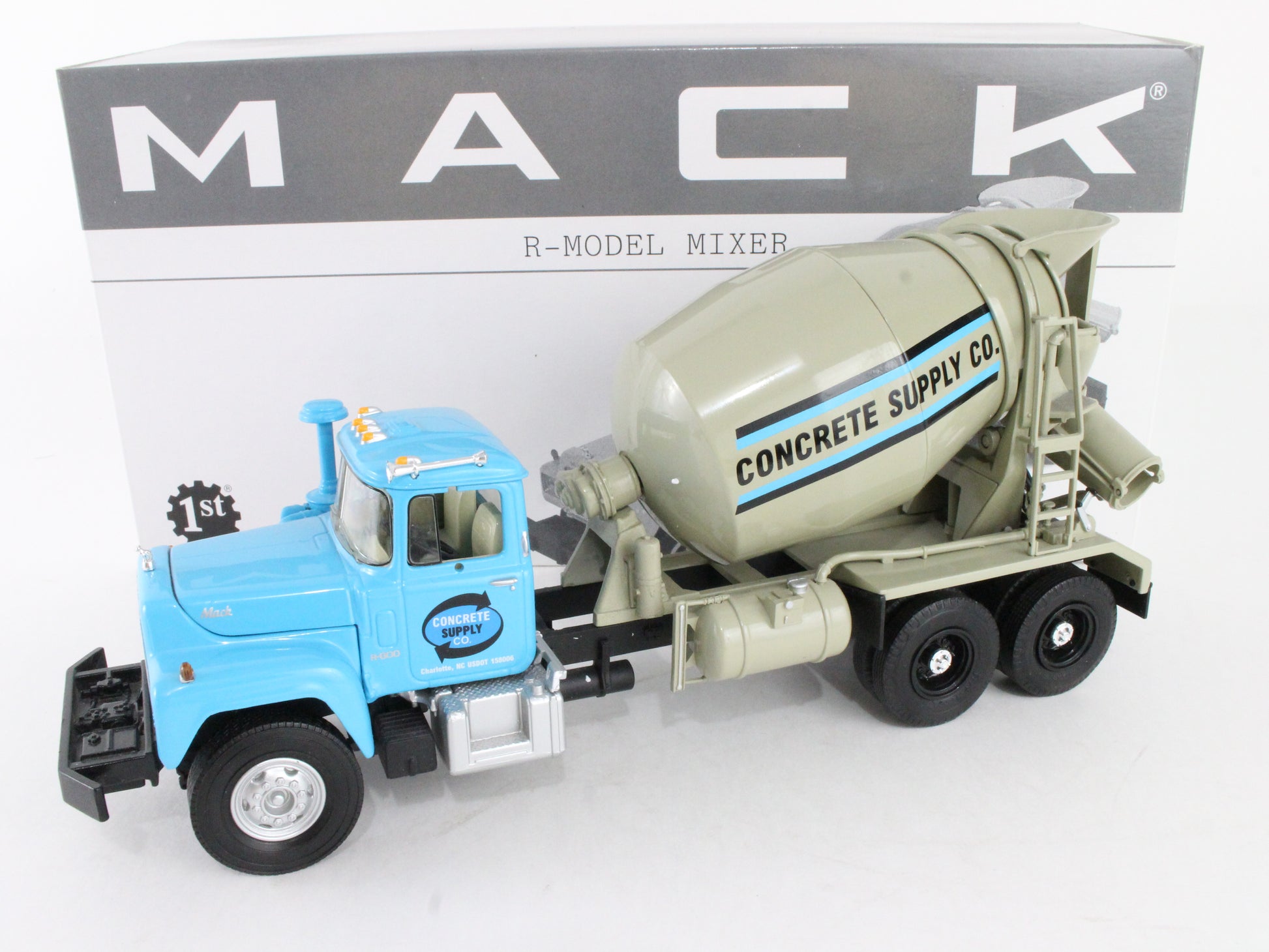 Mack R-Model Mixer Concrete Supply First Gear 1:34 Model 19-2622