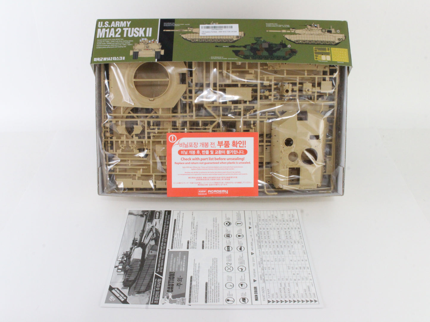 US Army M1a2 Tusk II 1:35 Academy Model Kit 13298