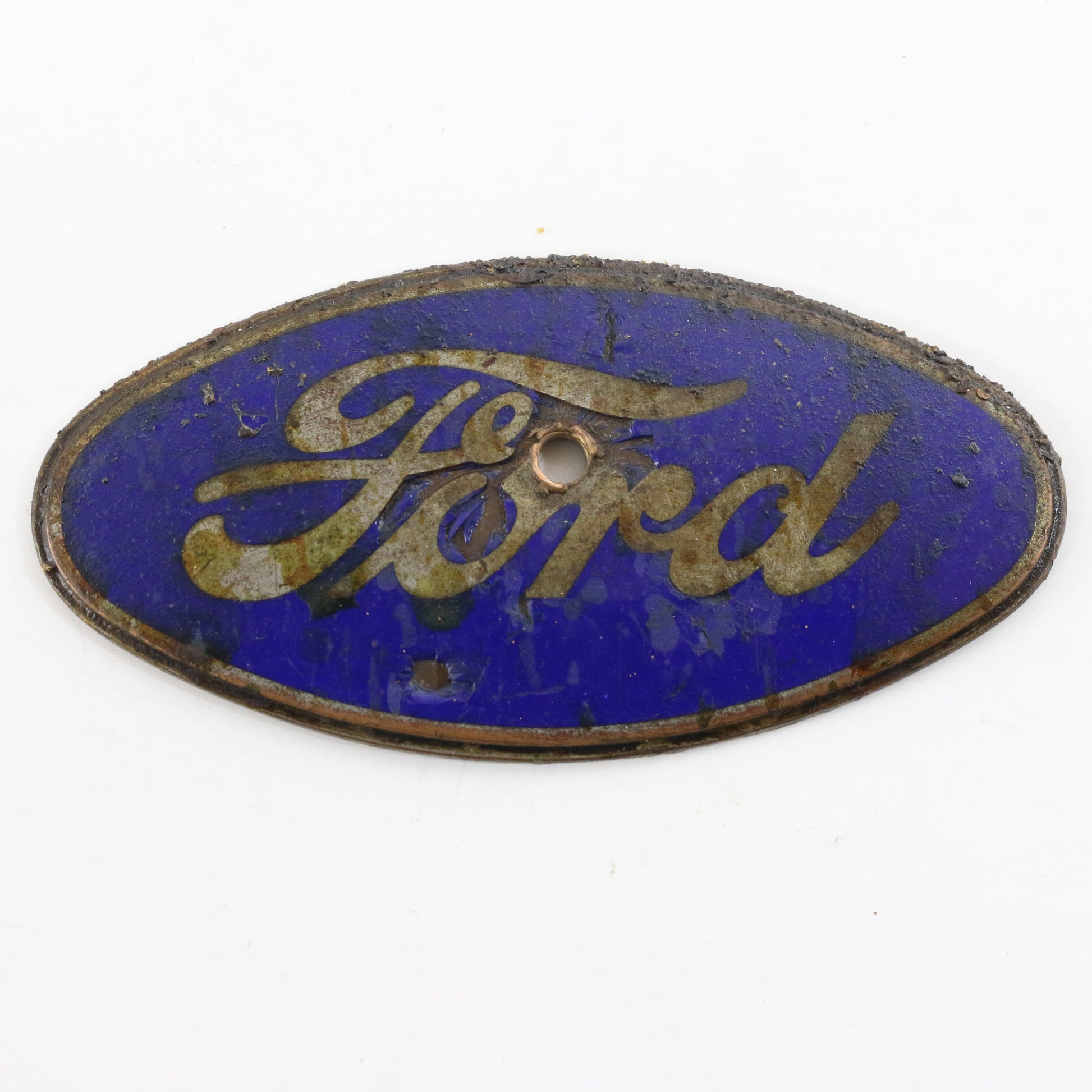 1920s-1930s Ford Metal Automobile Emblem Radiator Badge