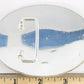 Vintage Silver & Gold Three Headed Metal Belt Buckle 4" Mexico