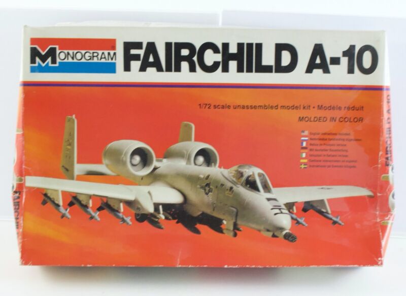 Fairchild A-10 Warthog Vintage Monogram 1:72 Kit 5405 OPEN, COMPLETE