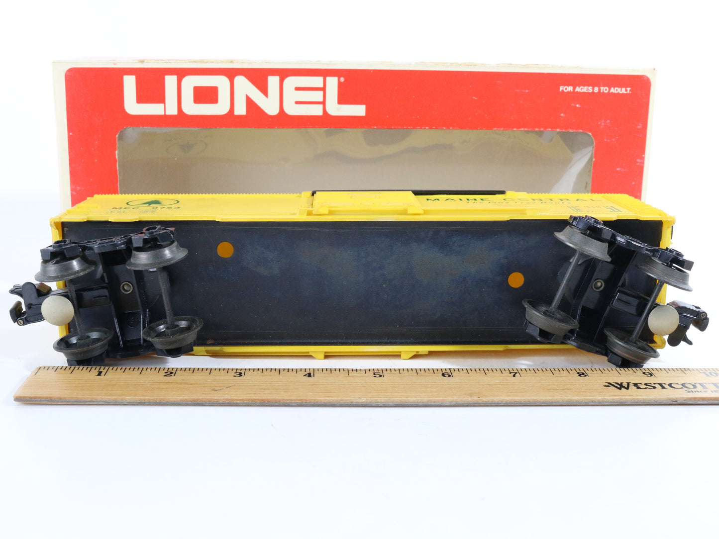 Lionel O 6-9753 Maine Central Mec Yellow Boxcar