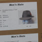 Biltmore President Mens Steel Gray Felt Fedora W/ Red Feather 7 56cm
